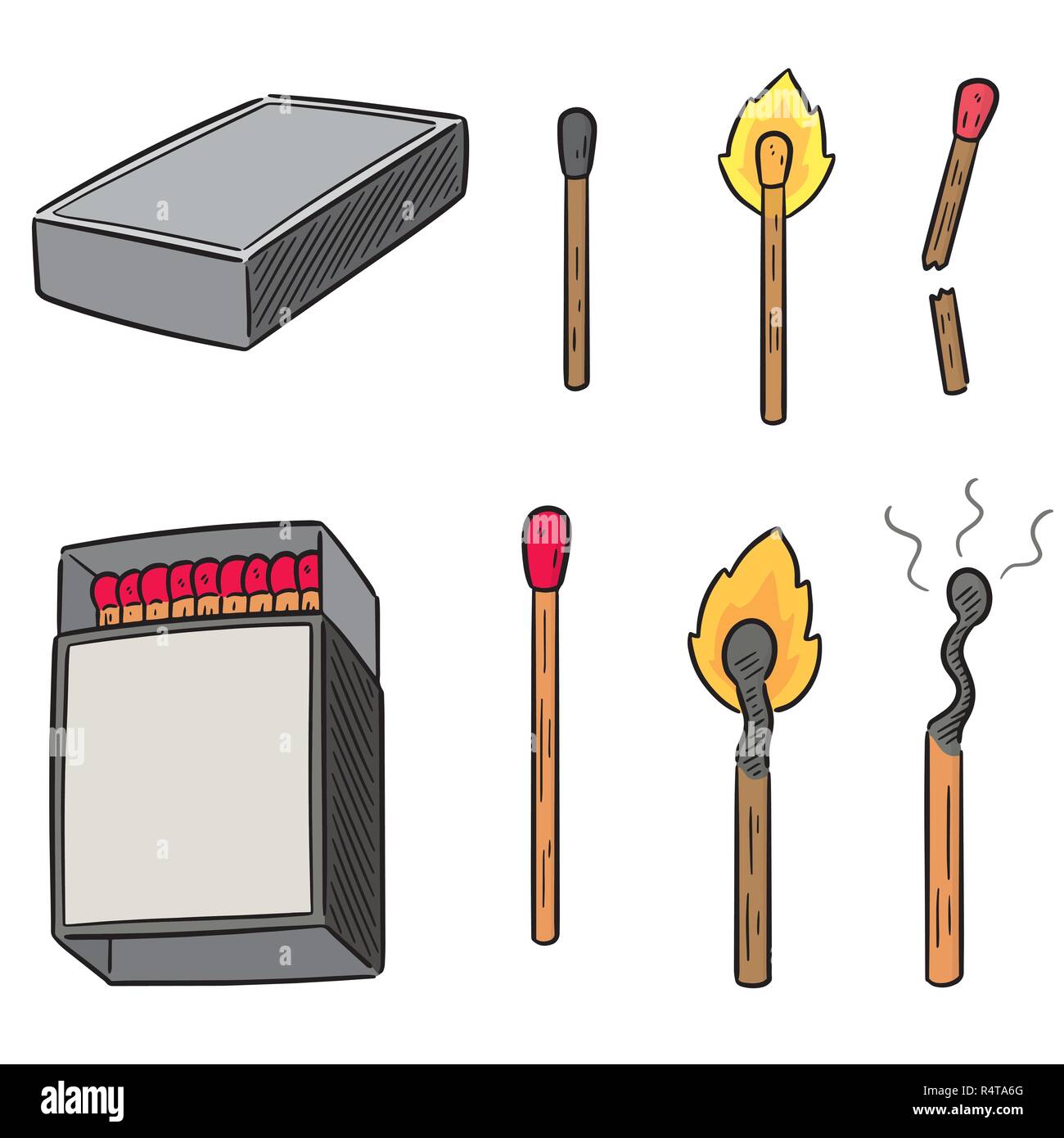 vector set of matches Stock Vector Image & Art - Alamy