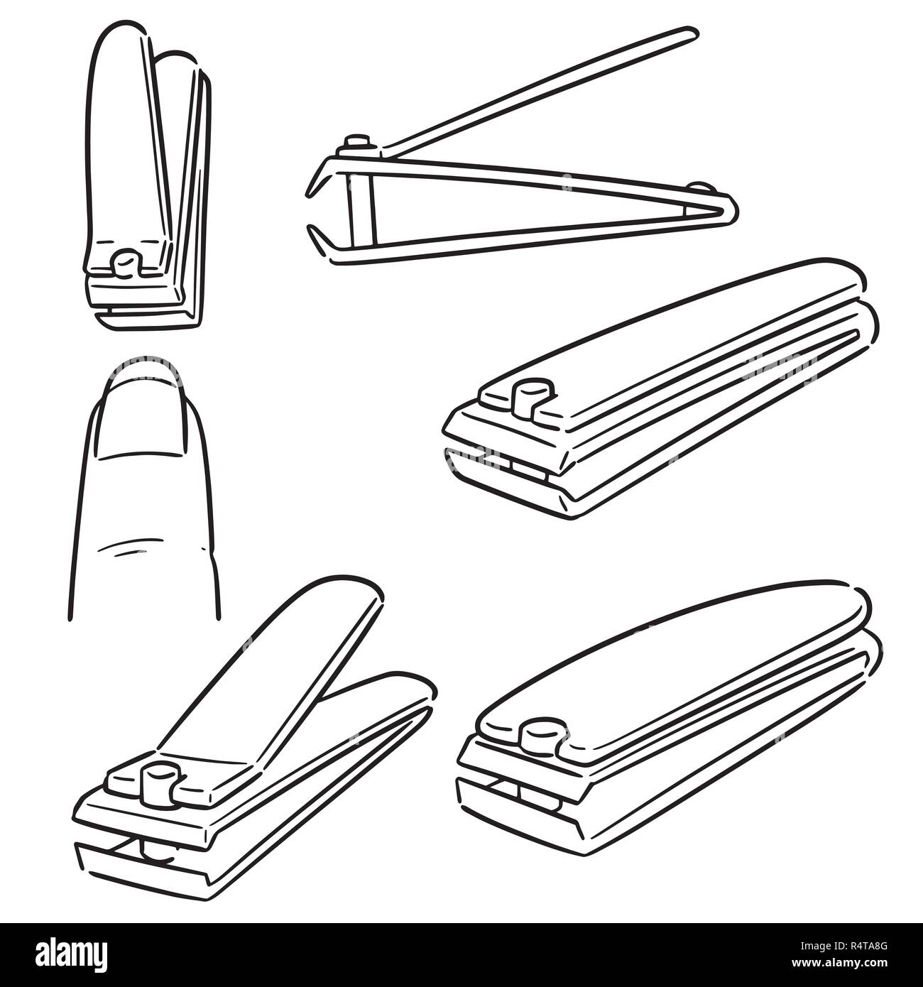 vector set of nail clipper Stock Vector Image & Art Alamy