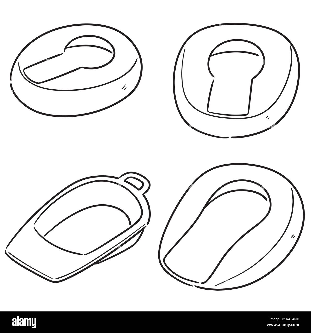 vector set of bedpan Stock Vector Image & Art Alamy