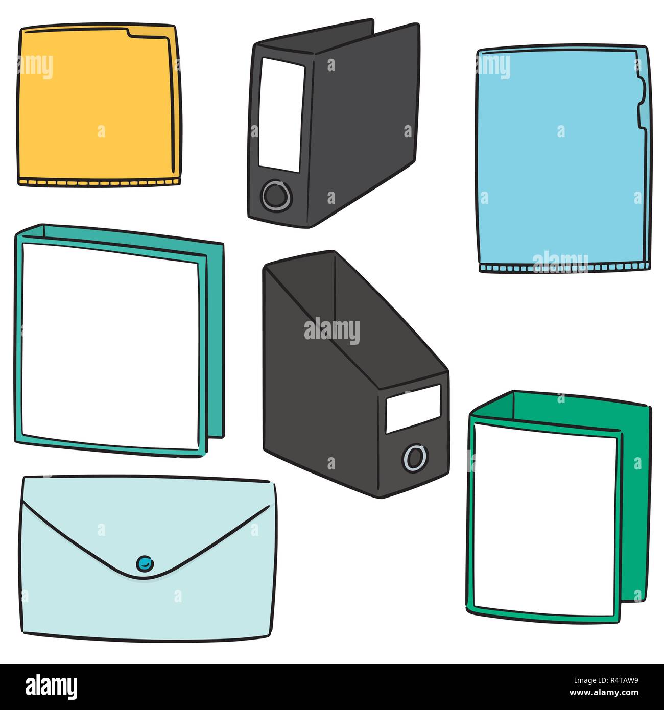 vector set of folder Stock Vector Image & Art - Alamy