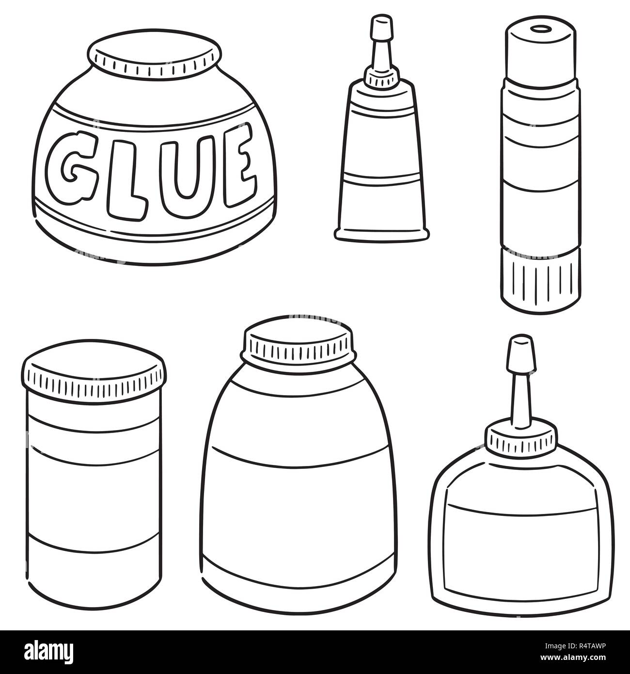 vector set of glue Stock Vector Image &amp; Art - Alamy