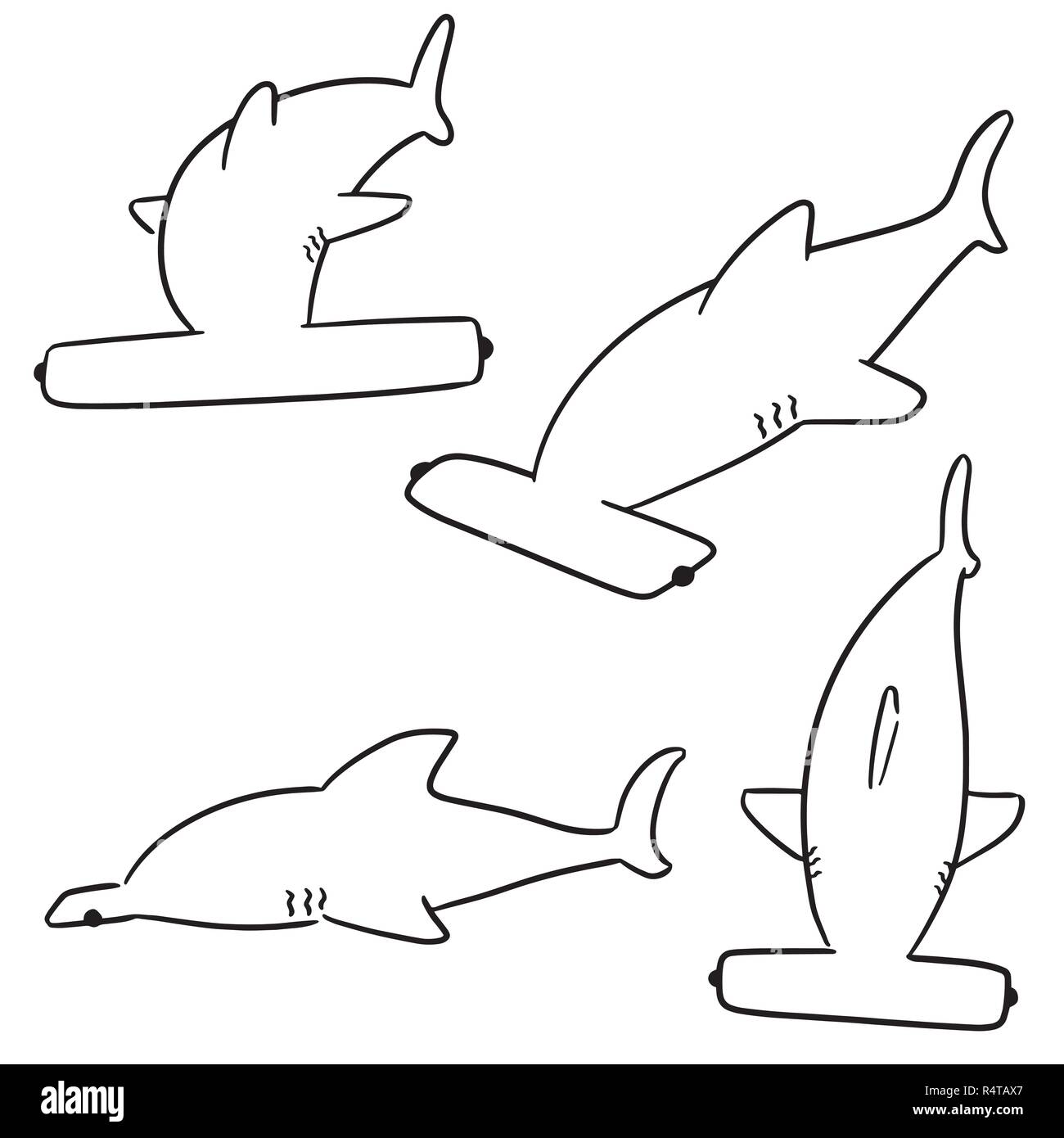 vector set of hammerhead shark Stock Vector Image & Art Alamy