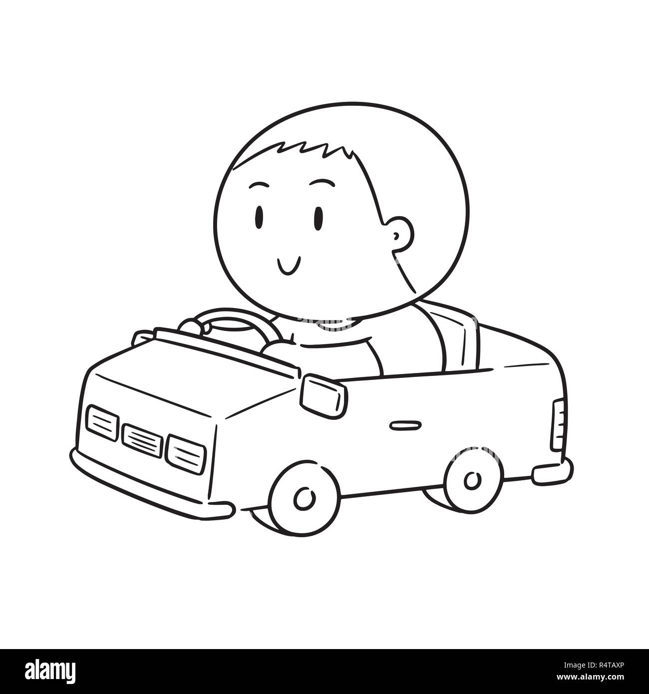 vector of man driving car Stock Vector Image & Art Alamy