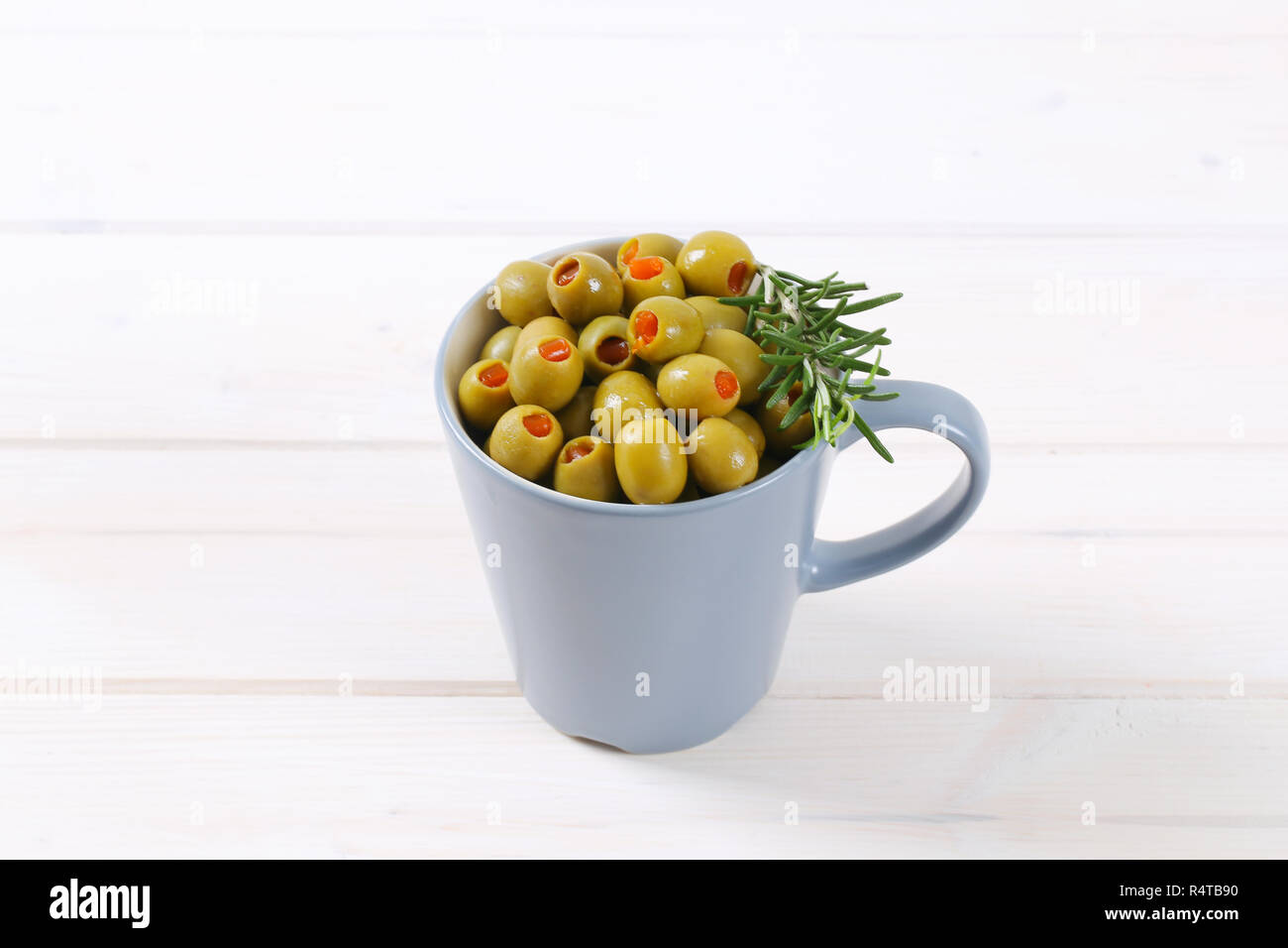 stuffed green olives Stock Photo Alamy