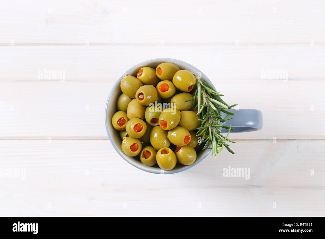 stuffed green olives Stock Photo Alamy