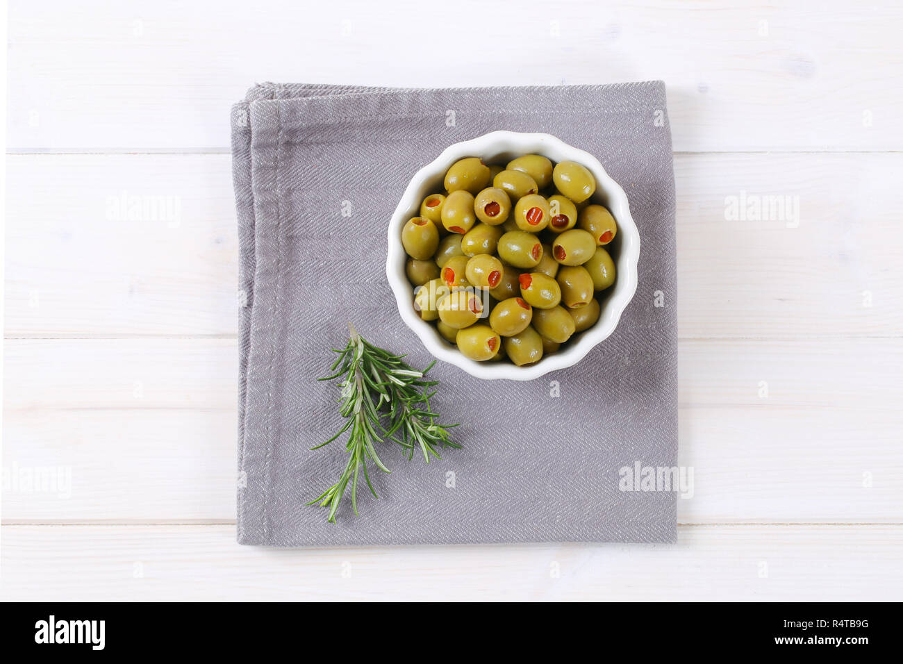 stuffed green olives Stock Photo Alamy