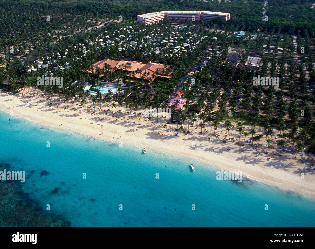 Airshot From The Beach Holiday Resorts At Punta Cana In The