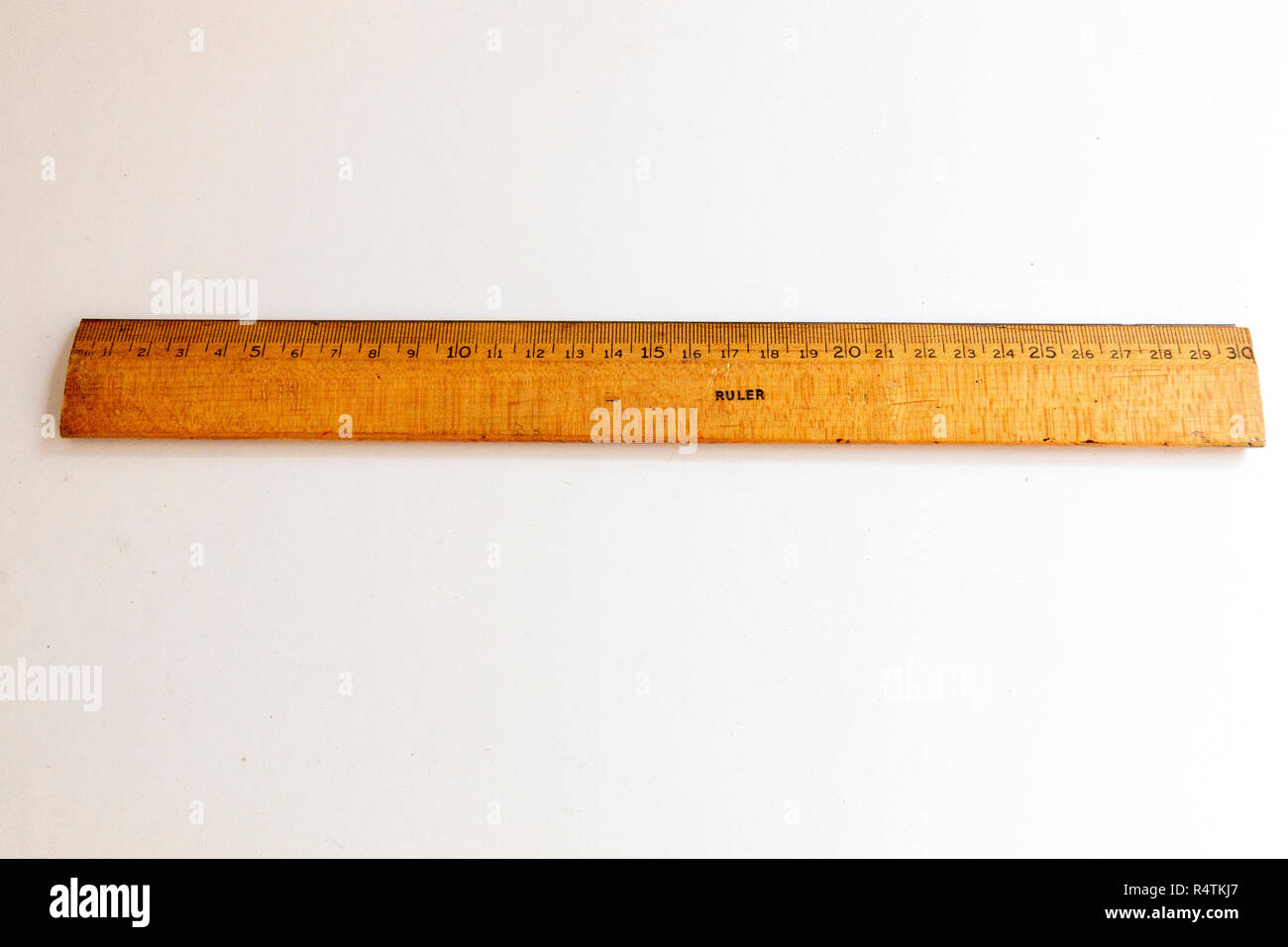 Old wooden ruler inches hi-res stock photography and images - Alamy