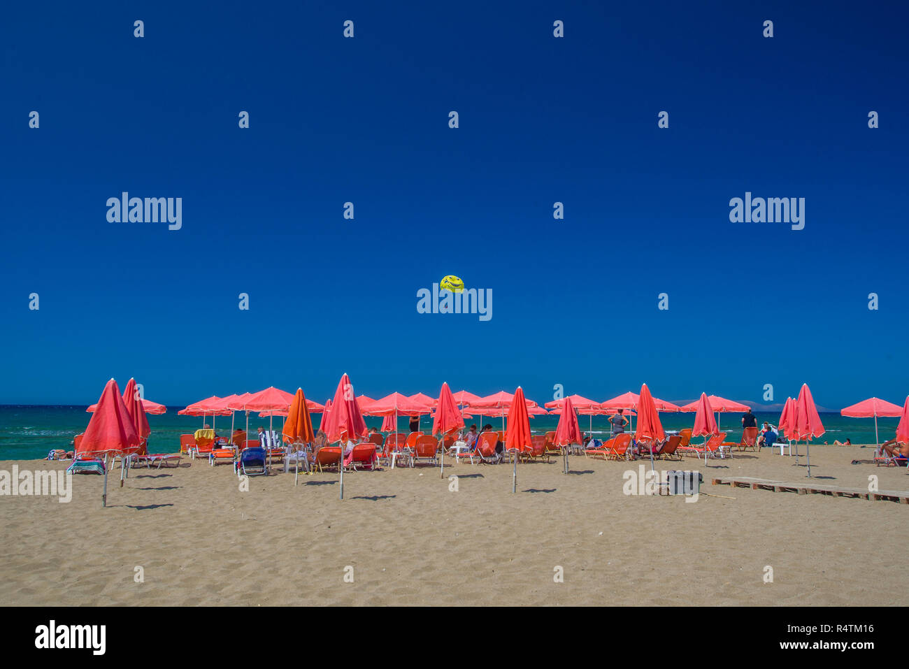 europe, greece, creta, heraklion, region, ammoudara, beach Stock Photo