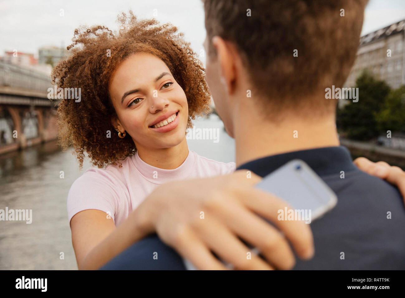Young Couple Hugging Riverside High Resolution Stock Photography and ...