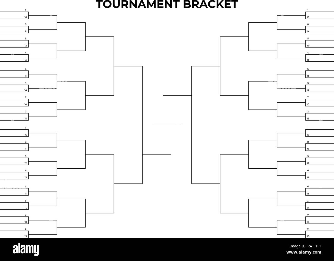 9 Blank March Madness Bracket Template Template Guru