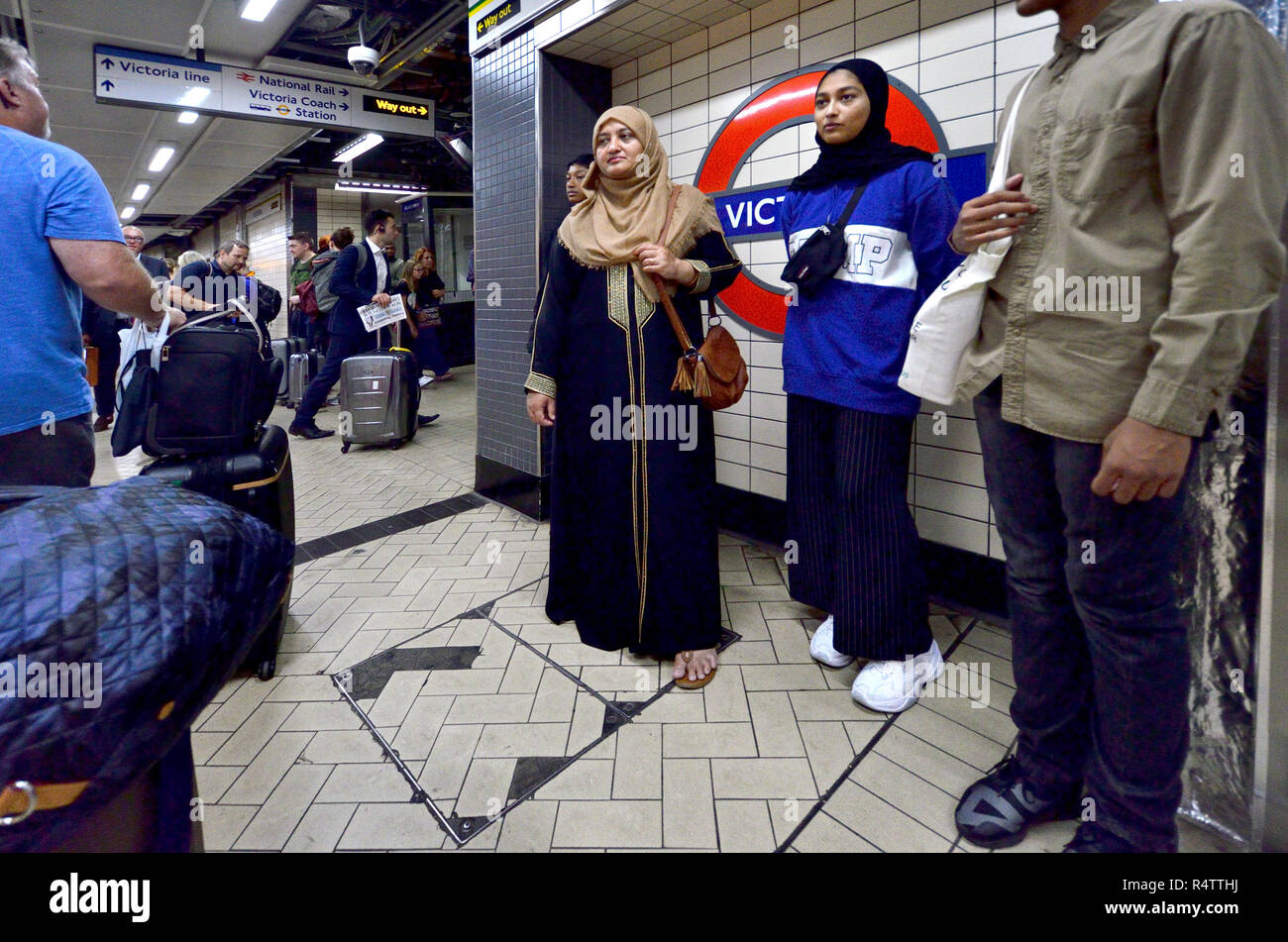 London Underground station, London, England, UK. Stock Photo
