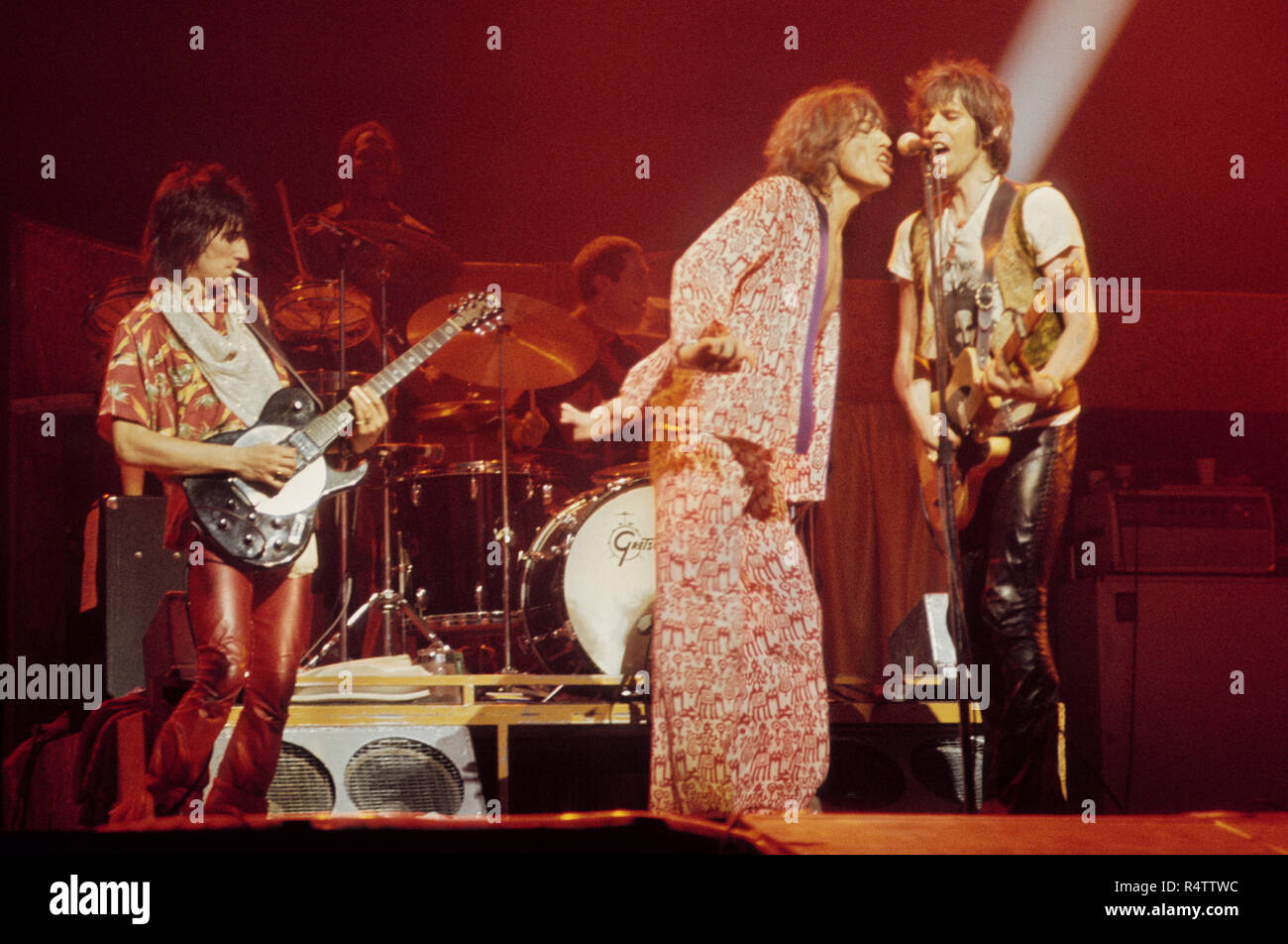 1974, Mick Jagger, Rolling Stones (Photo Gijsbert Hanekroot) *** Local  Caption *** Mick Jagger, Rolling Stones Stock Photo - Alamy