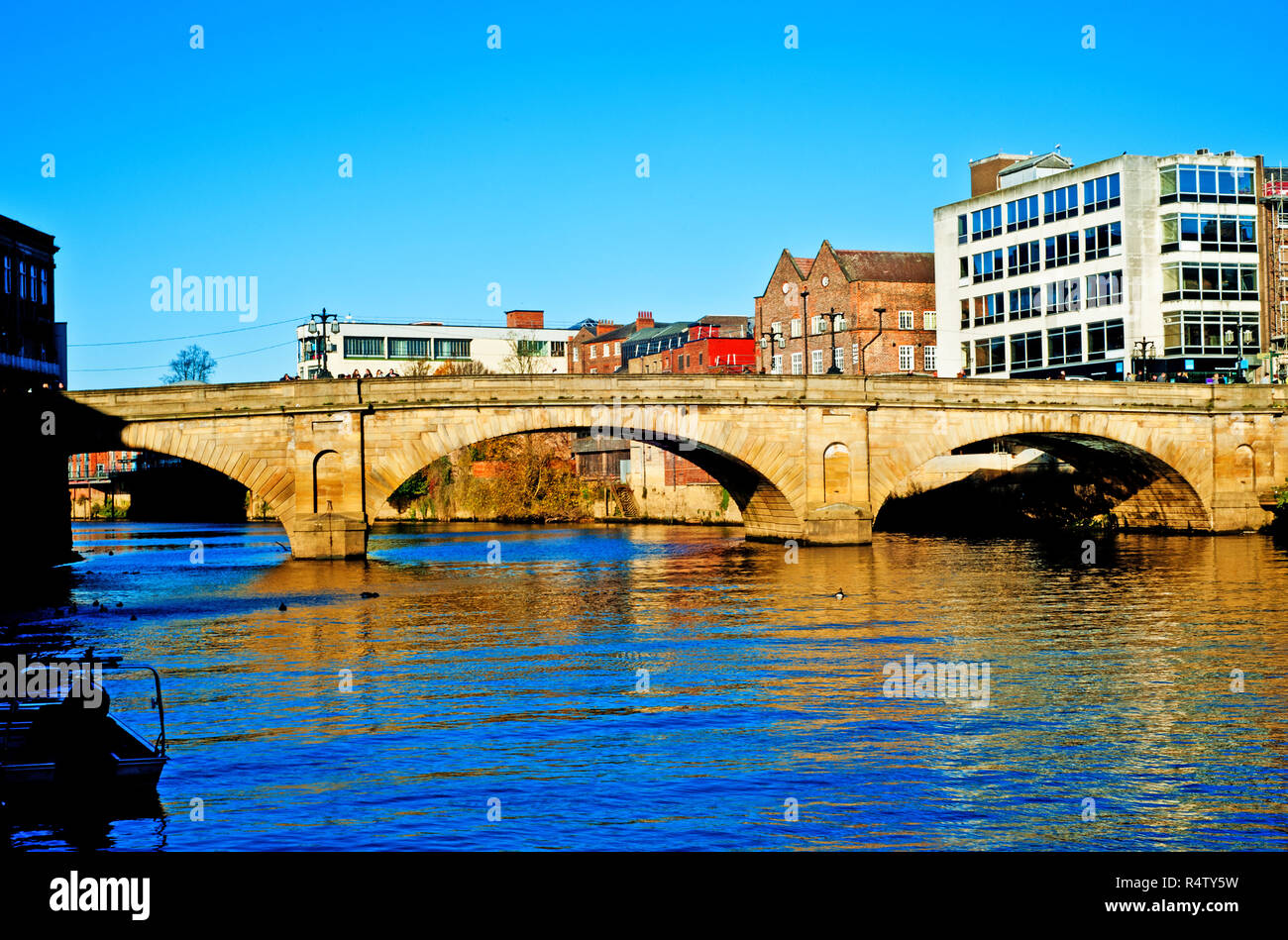 The Ouse Bridge, York, England Stock Photo