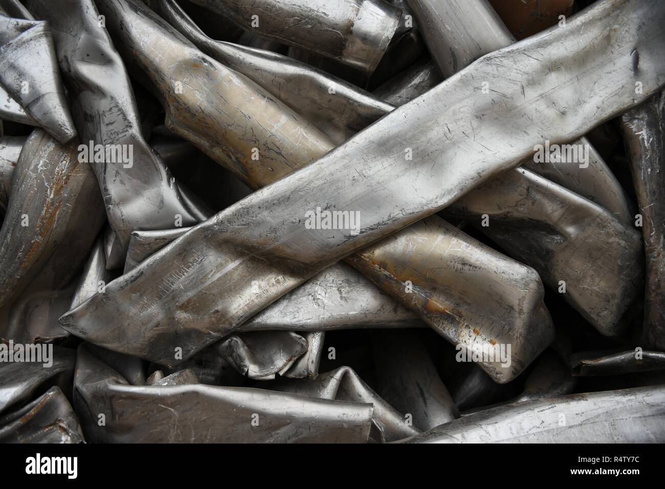 Scrap metal pipe High Resolution Stock Photography and Images Alamy