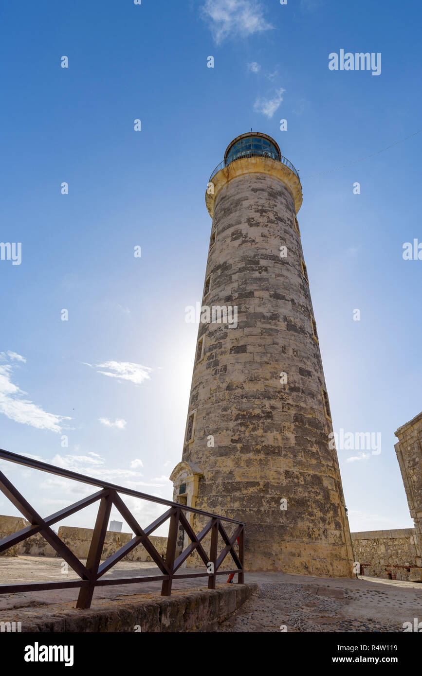 Panoramic view of the colonial fortresses of El Morro and La