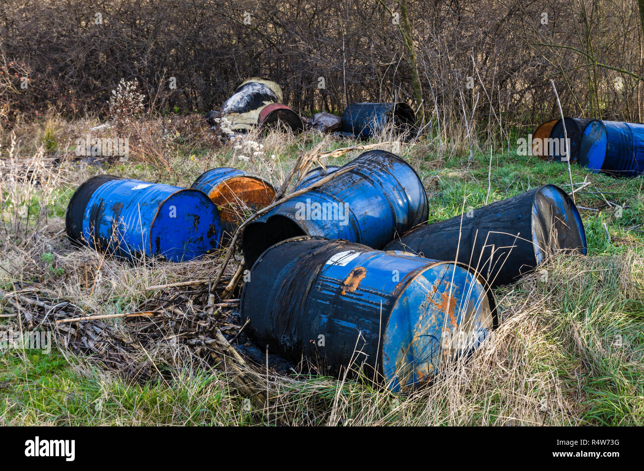 Toxic Waste Barrels