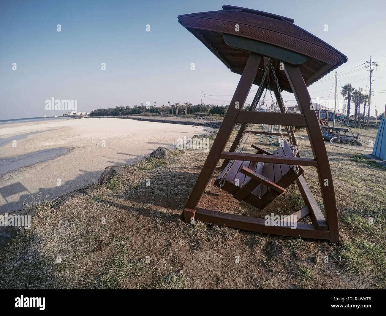 The swing on Jeju island. South Korea Stock Photo Alamy