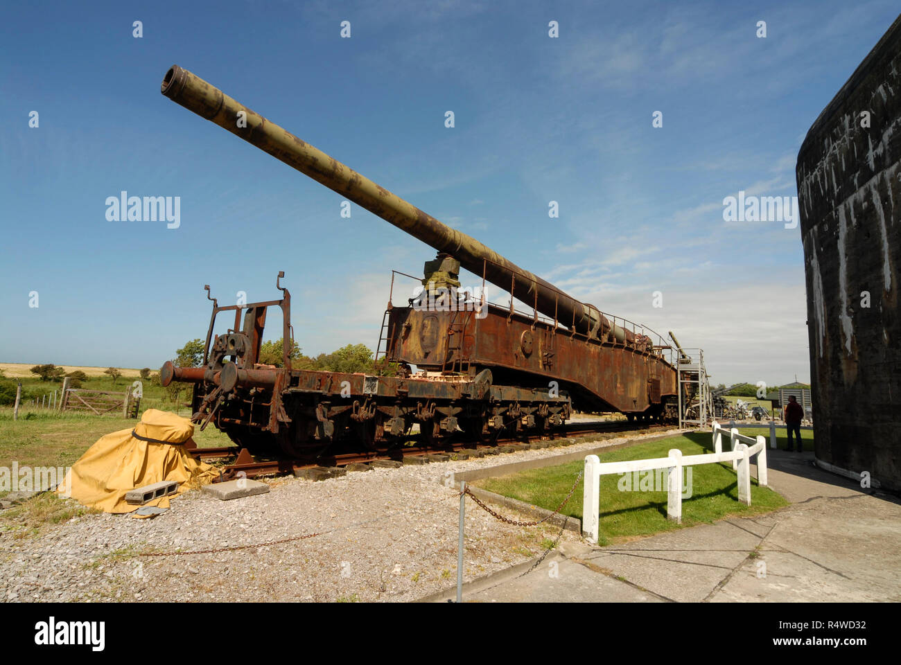 This is original ammunition railway wagons for Schwerer Gustav, displayed  in czech republic : r/ww2