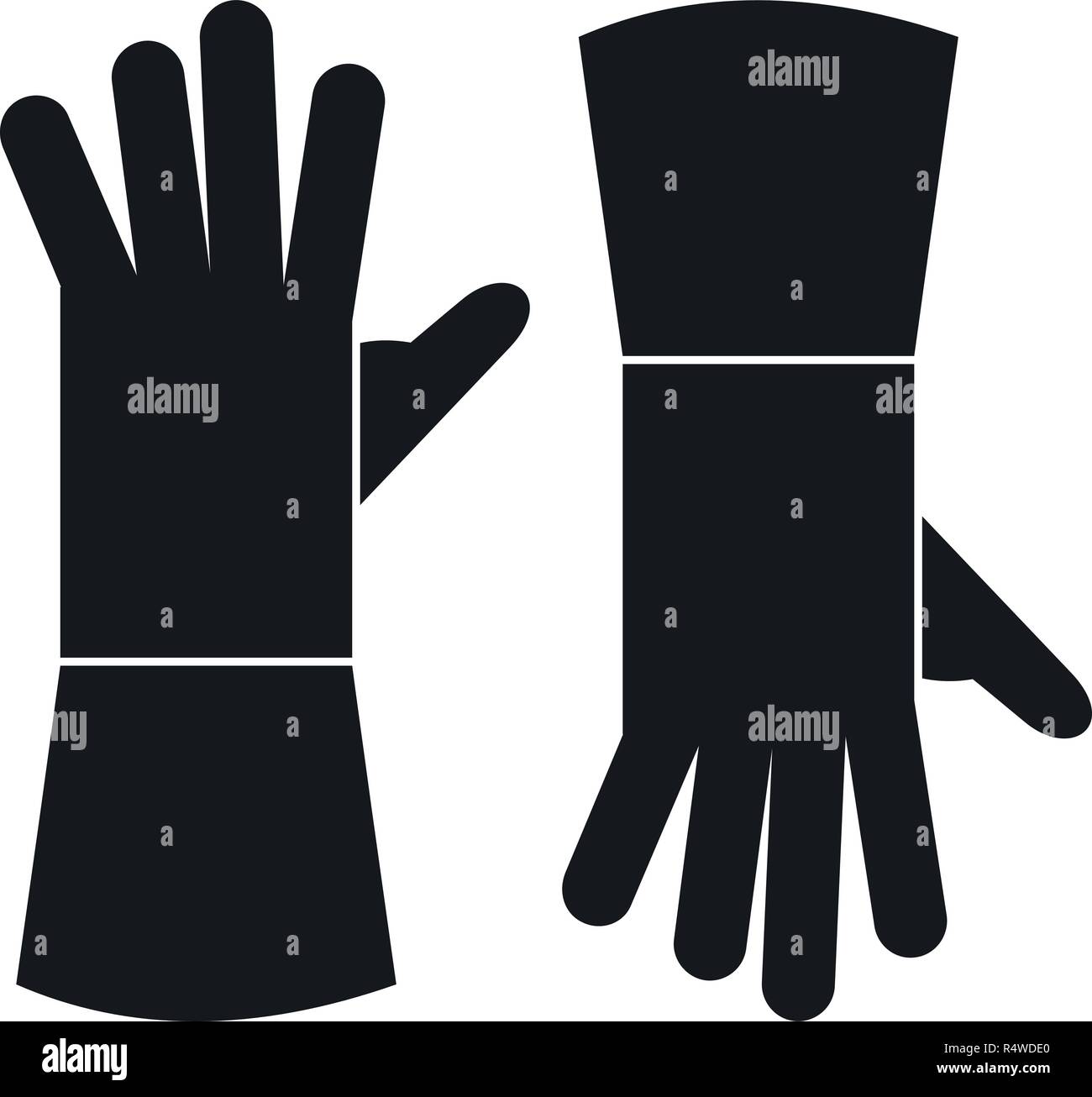 Garden gloves icon. Simple illustration of garden gloves vector icon ...