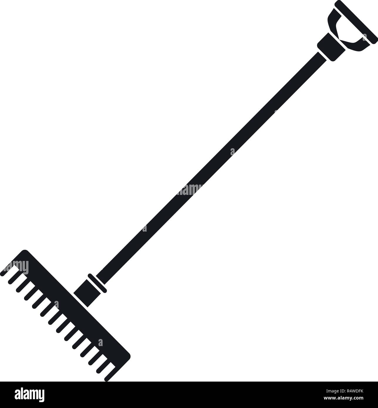 Rake icon. Simple illustration of rake vector icon for web design ...