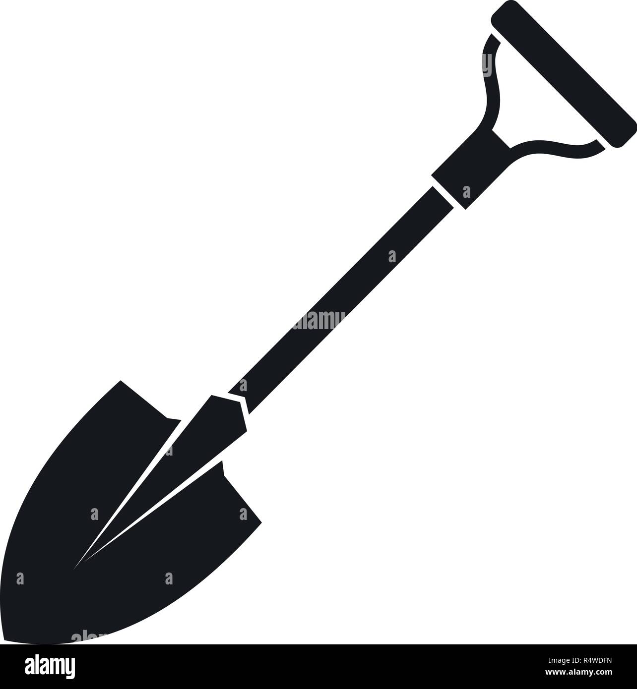 Shovel icon. Simple illustration of shovel vector icon for web design