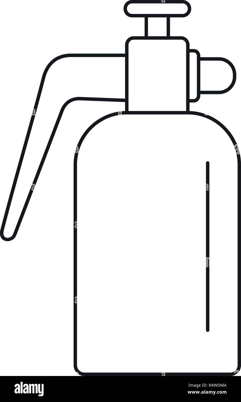 Garden spray bottle icon. Outline garden spray bottle vector icon for ...