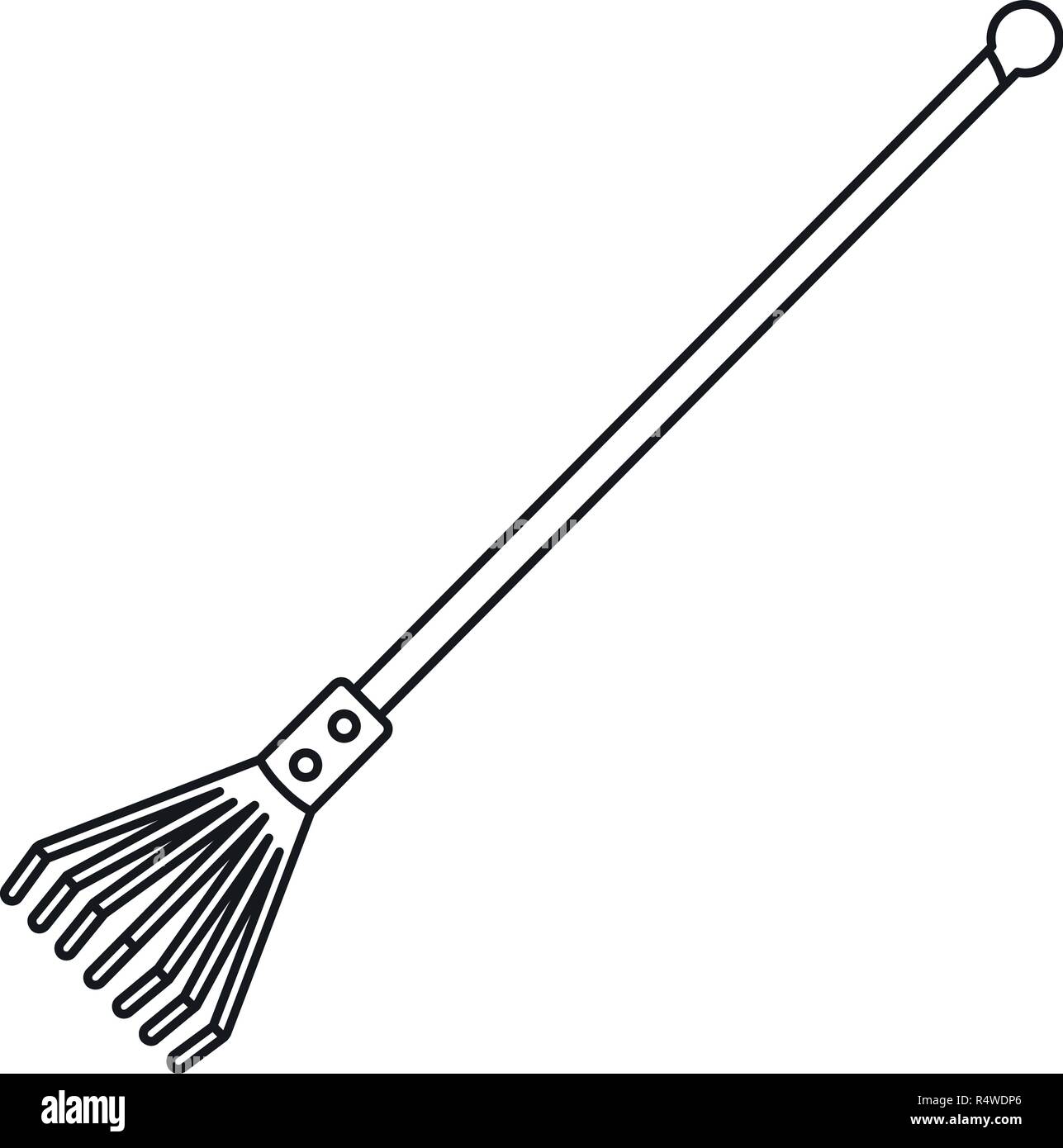 Farm fan rake icon. Outline farm fan rake vector icon for web design ...