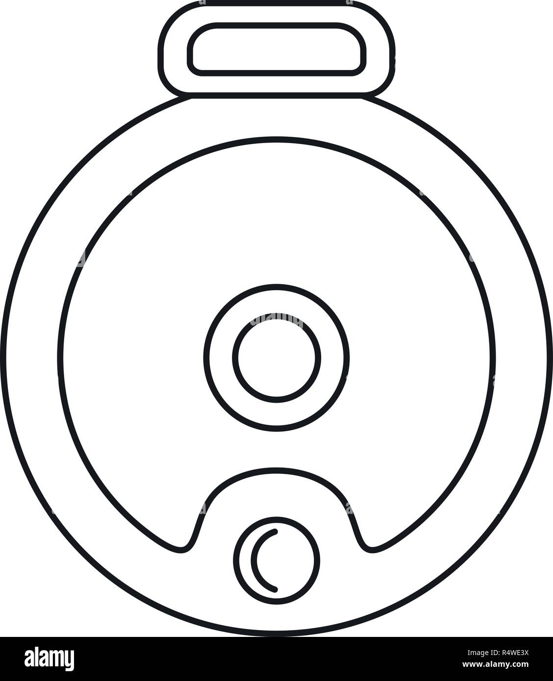 Top view robot vacuum cleaner icon. Outline top view robot vacuum cleaner  vector icon for web design isolated on white background Stock Vector Image  & Art - Alamy