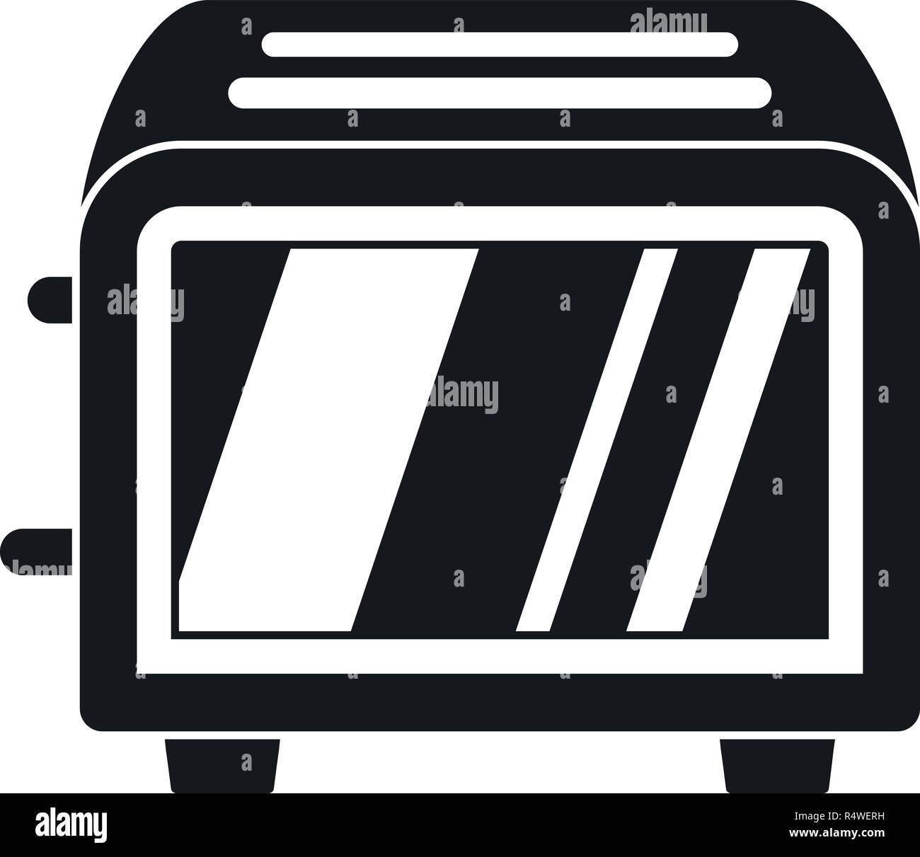 Vintage toaster icon. Simple illustration of vintage toaster vector