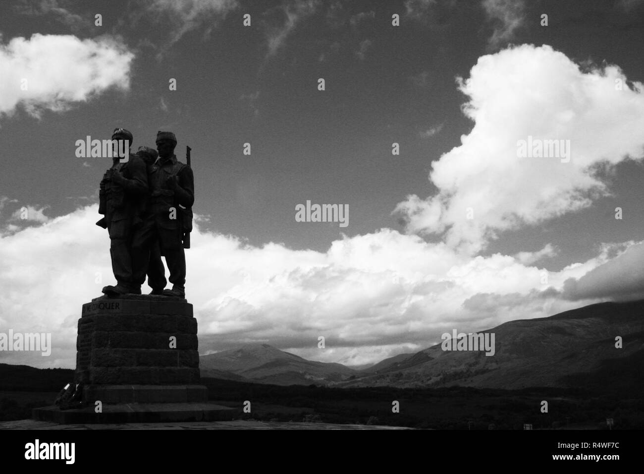 Commando Memorial Stock Photo