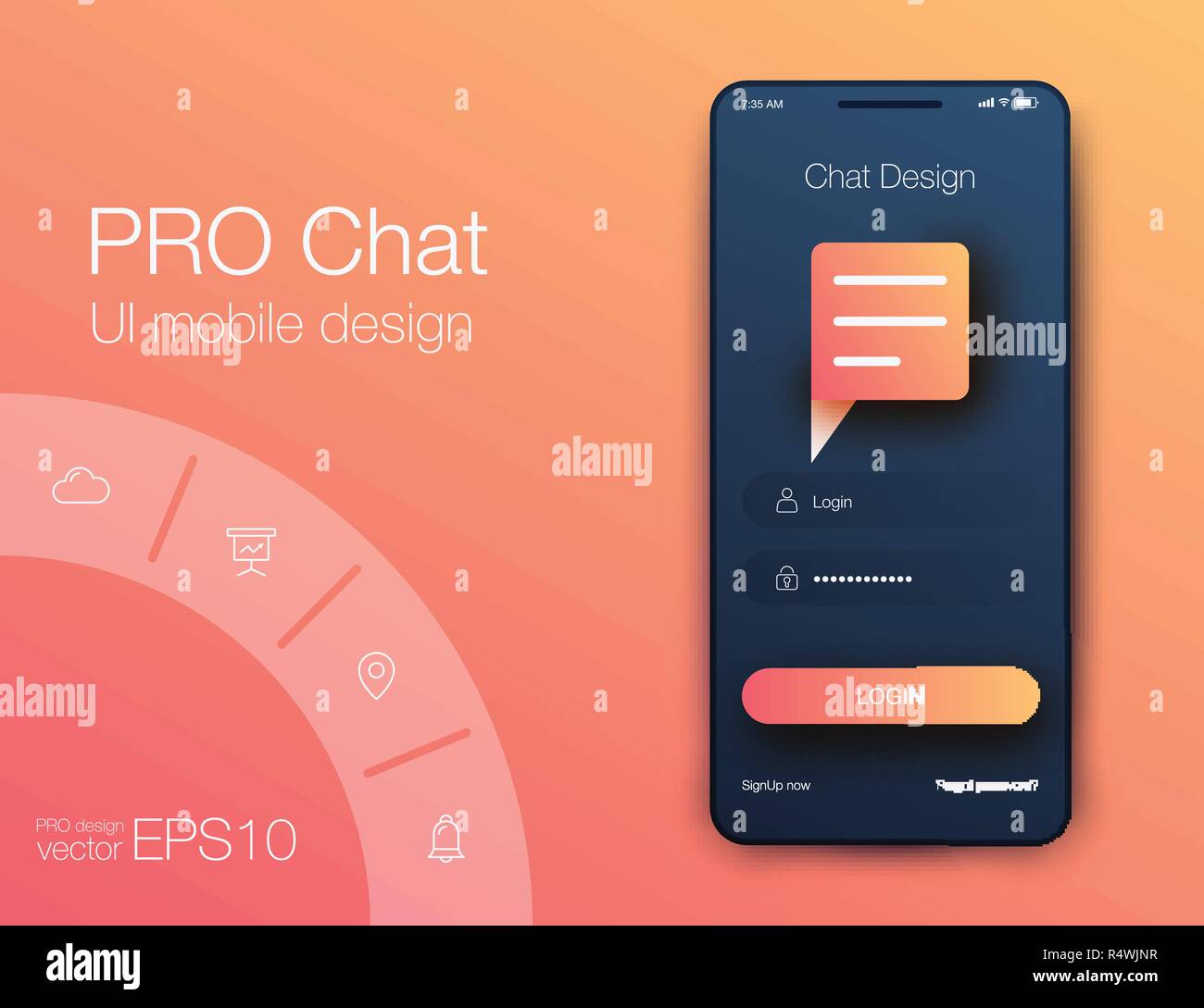 Vector phone chat interface. Sms messages. Speech bubbles. Short ...