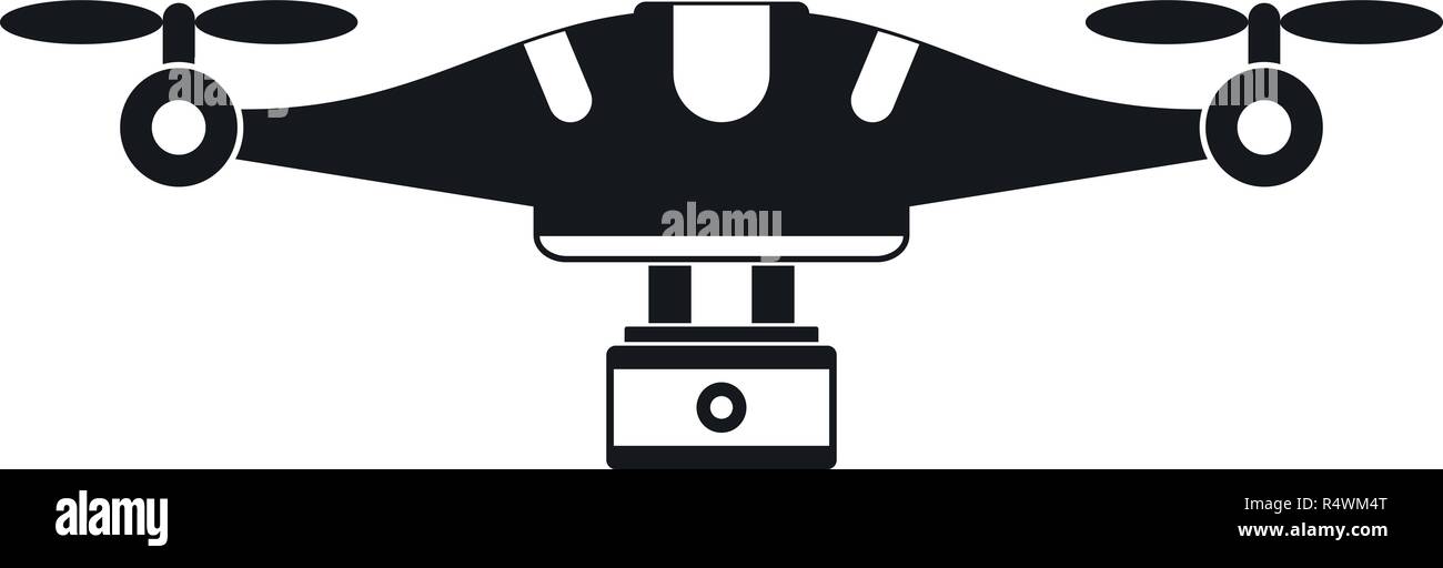 Camera drone icon. Simple illustration of camera drone vector icon for ...