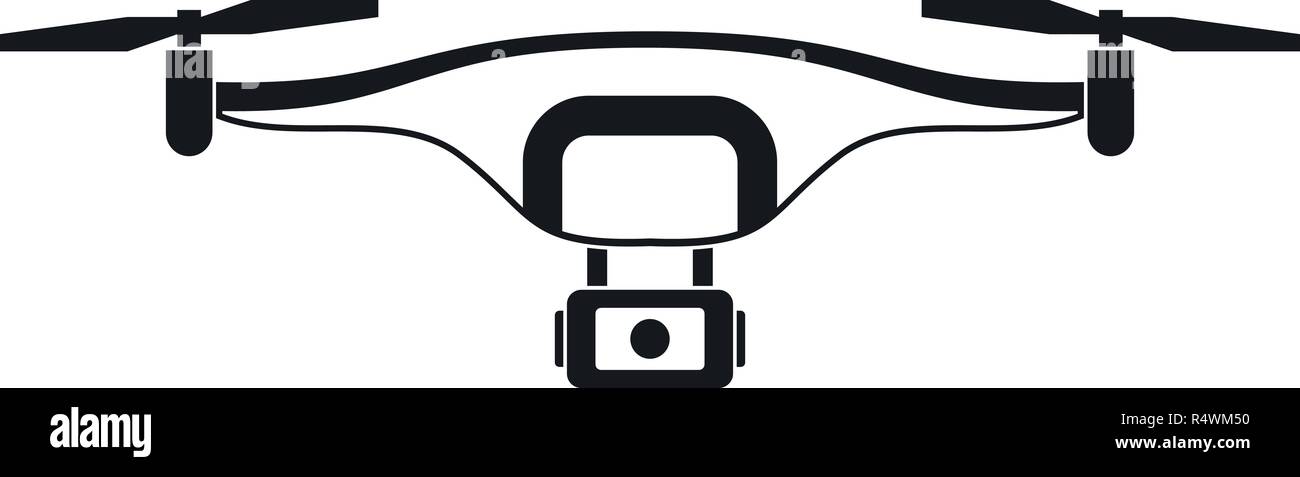 Photo drone icon. Simple illustration of photo drone vector icon for ...