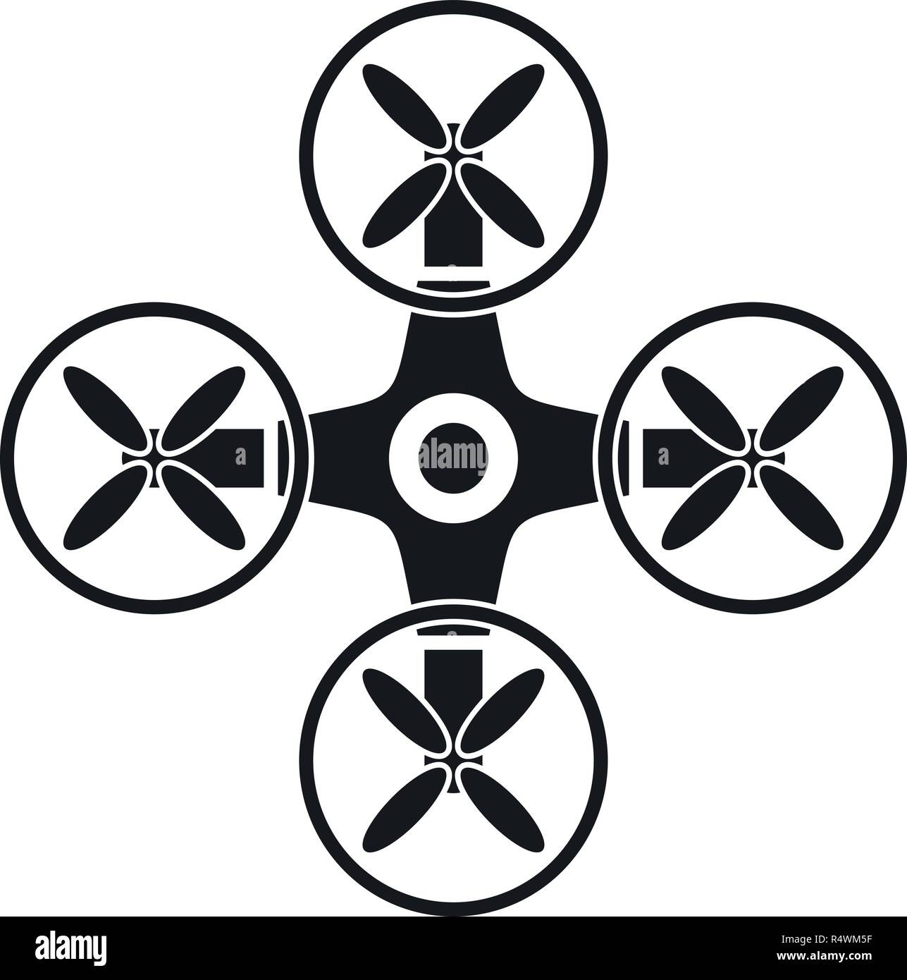 Modern drone icon. Simple illustration of modern drone vector icon for ...