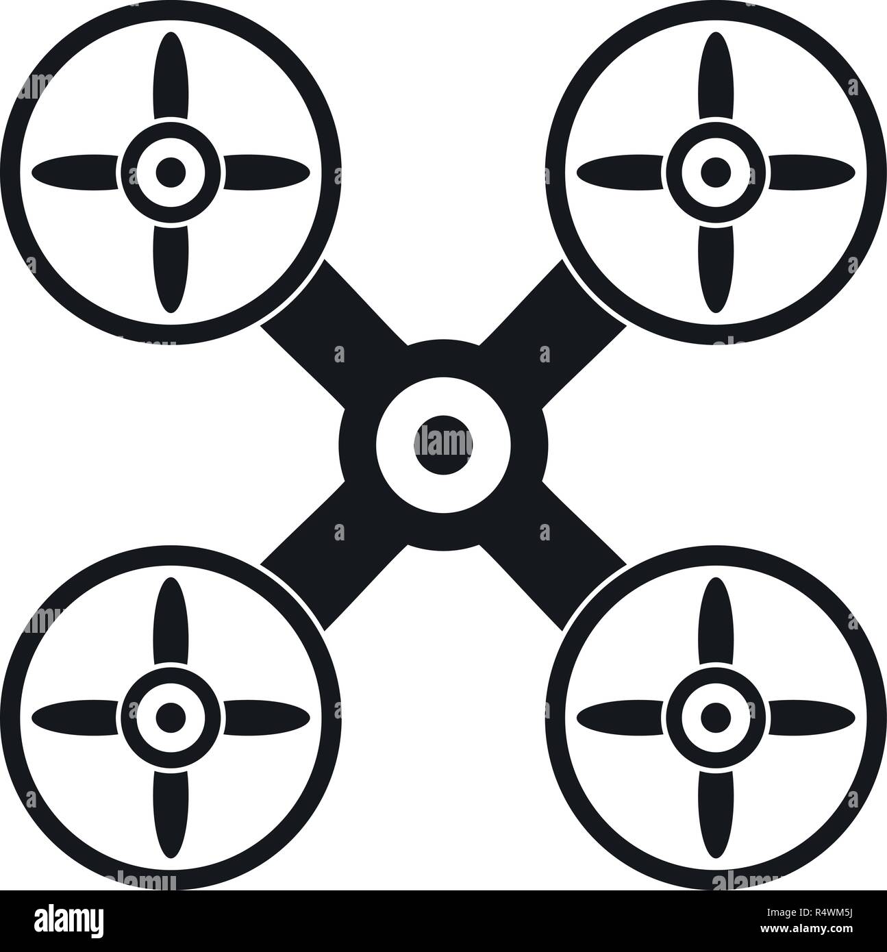 Business drone icon. Simple illustration of business drone vector icon ...