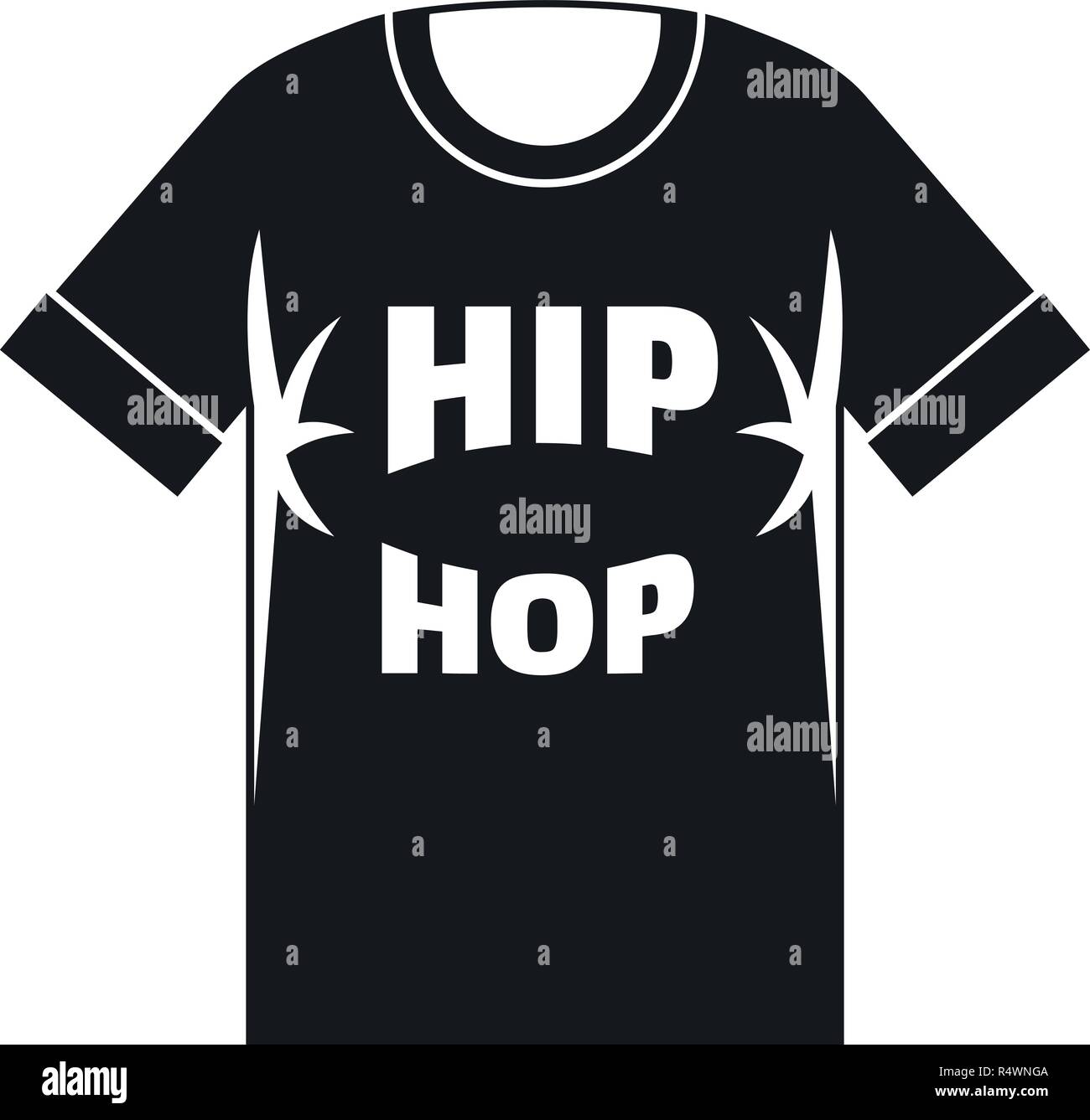 Australien Gavmild Forkæle Hip hop tshirt icon. Simple illustration of hip hop tshirt vector icon for  web design isolated on white background Stock Vector Image & Art - Alamy