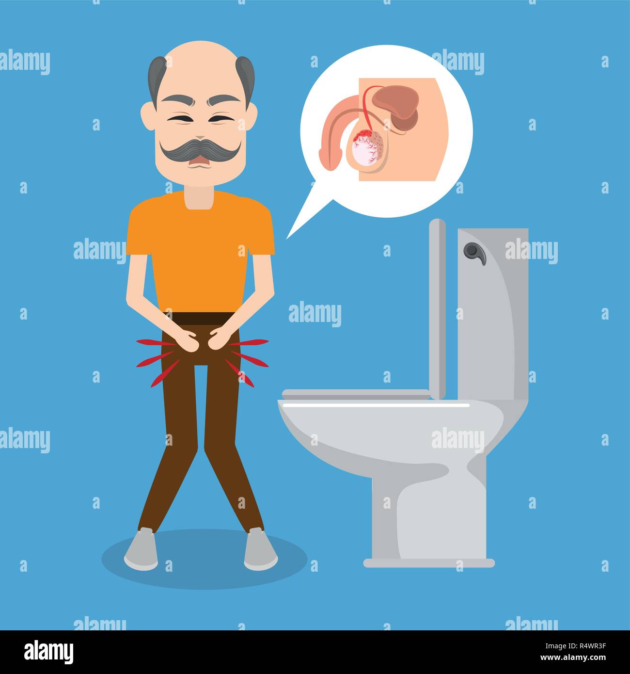 Prostate Cancer Campaign Stock Vector Art Illustration Vector