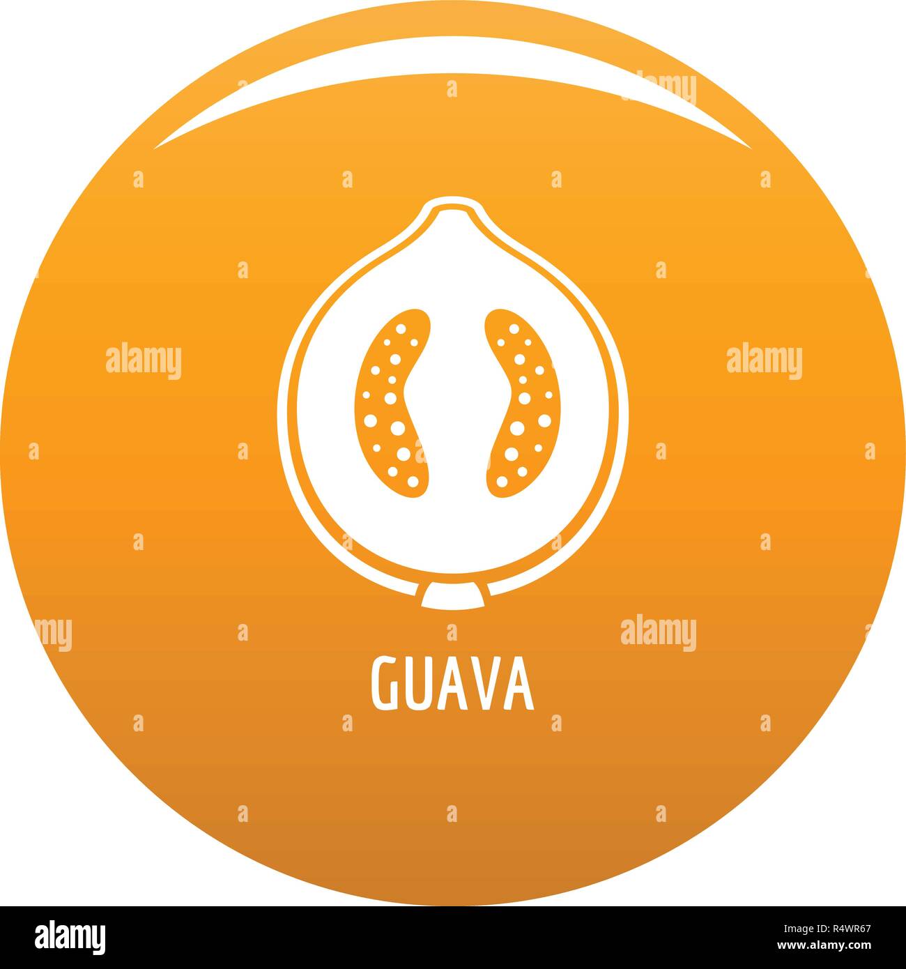 Guava icon. Simple illustration of guava vector icon for any design ...