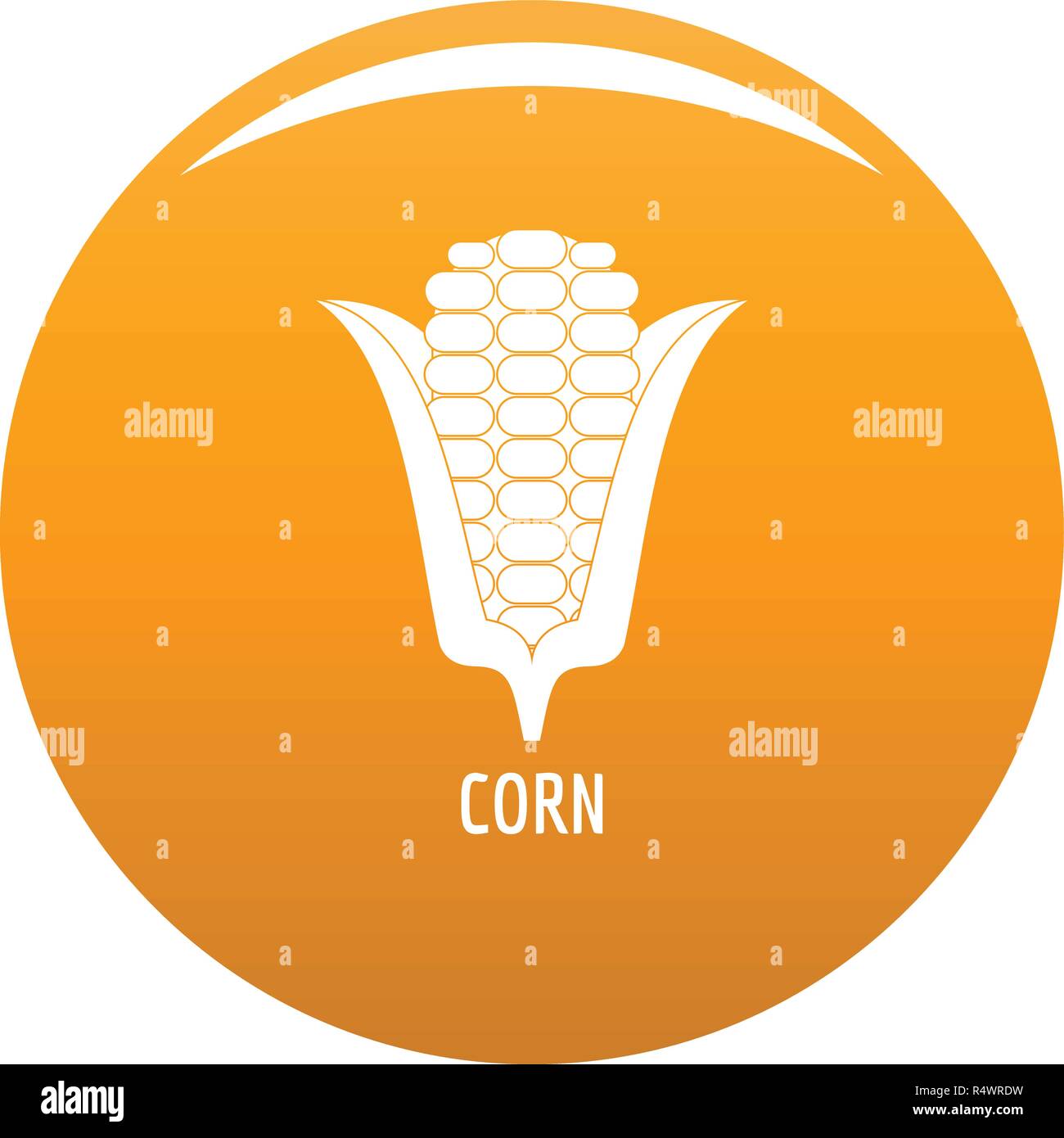 Corn icon. Simple illustration of corn vector icon for any design ...