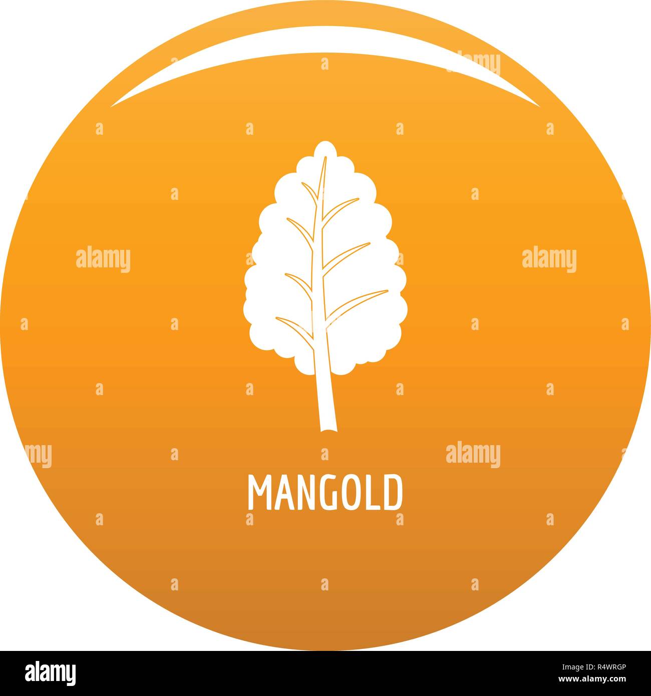 Mangold icon. Simple illustration of mangold vector icon for any design ...