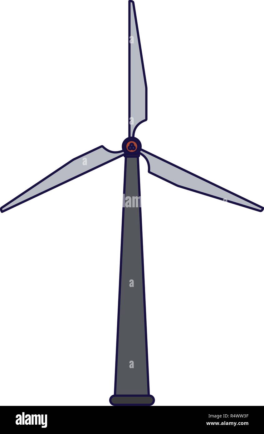 Wind turbine eolic energy Stock Vector Image & Art - Alamy
