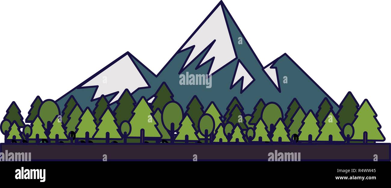 Nature landscape scenery Stock Vector Image & Art - Alamy