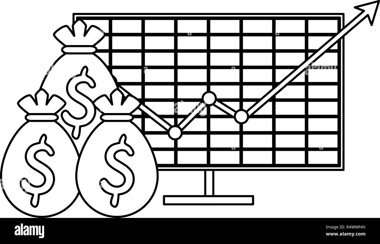 wealth decrease black and white stock photos & images... Money savings and investment black and white Stock Vector Image & Art ...