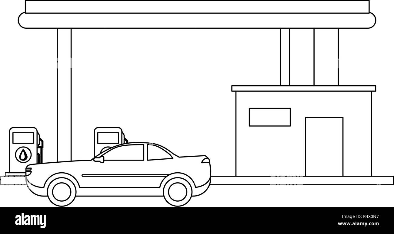 Gas Clipart Black And White