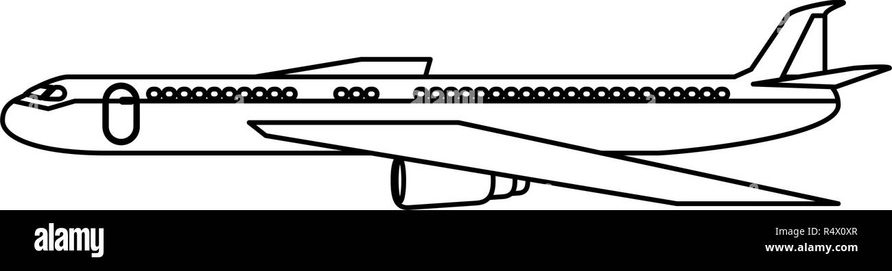 Airliner detail Black and White Stock Photos & Images - Alamy