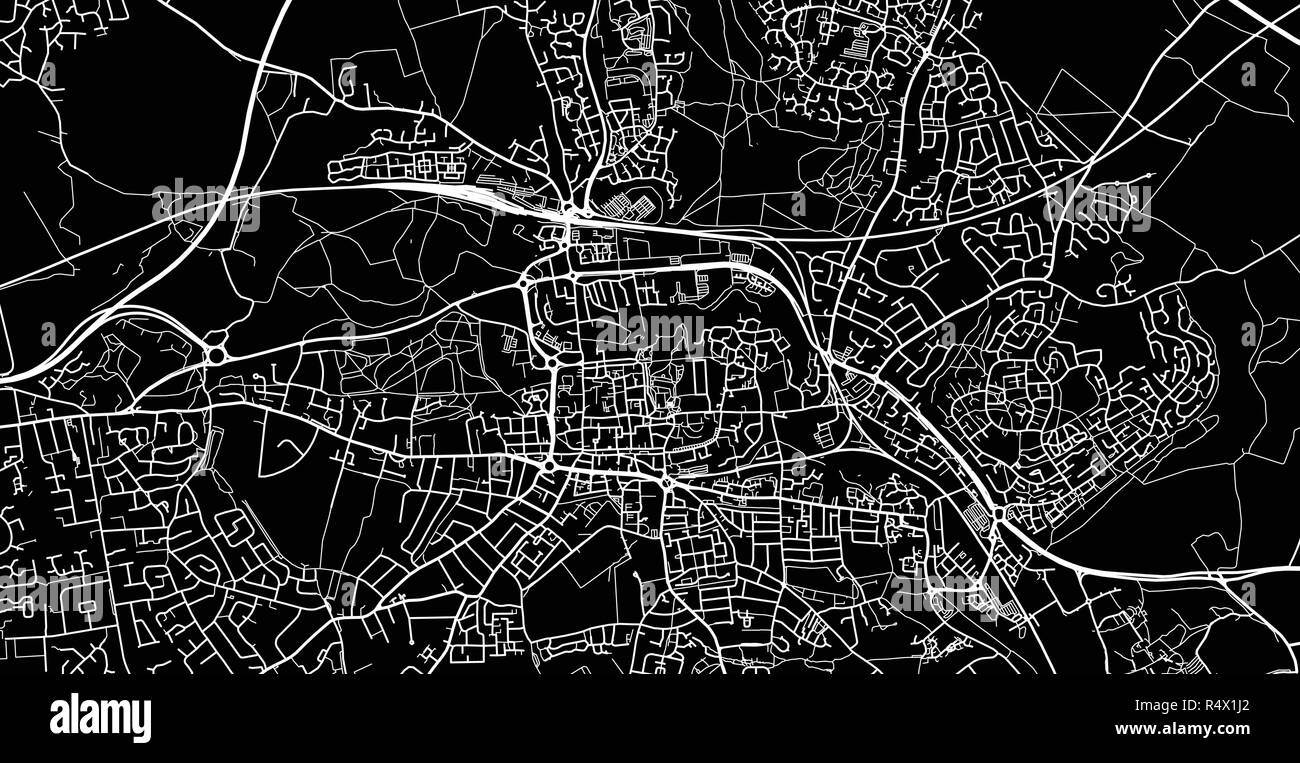 Urban vector city map of Colchester, England Stock Vector Image & Art