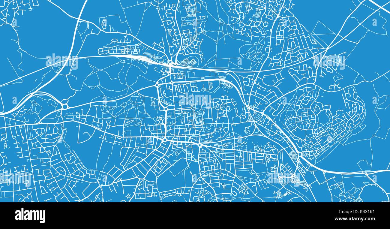 City map Colchester UK