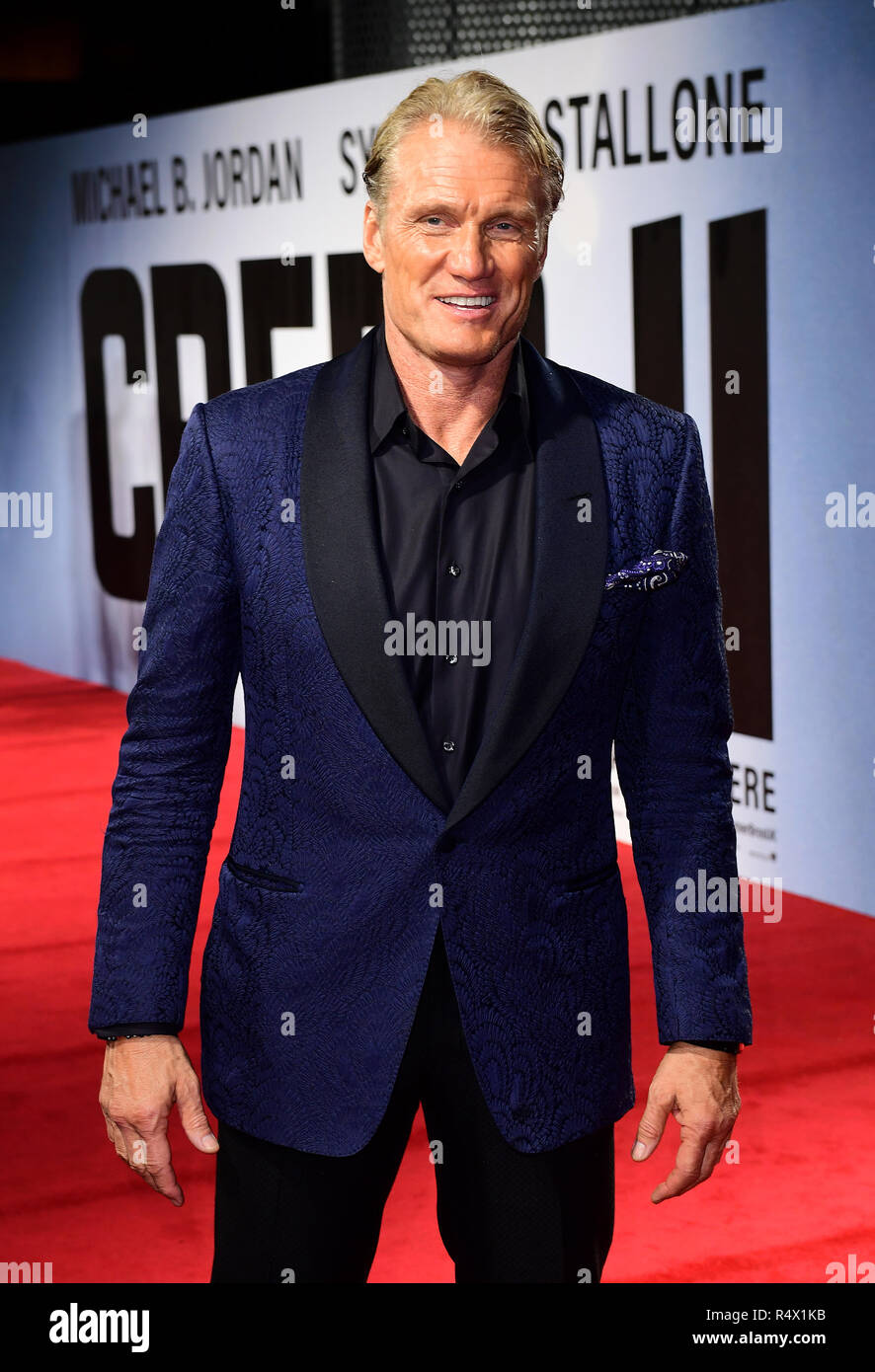 Dolph Lundgren attending the European premiere of Creed 2 held at the BFI Imax, Waterloo, London. Stock Photo