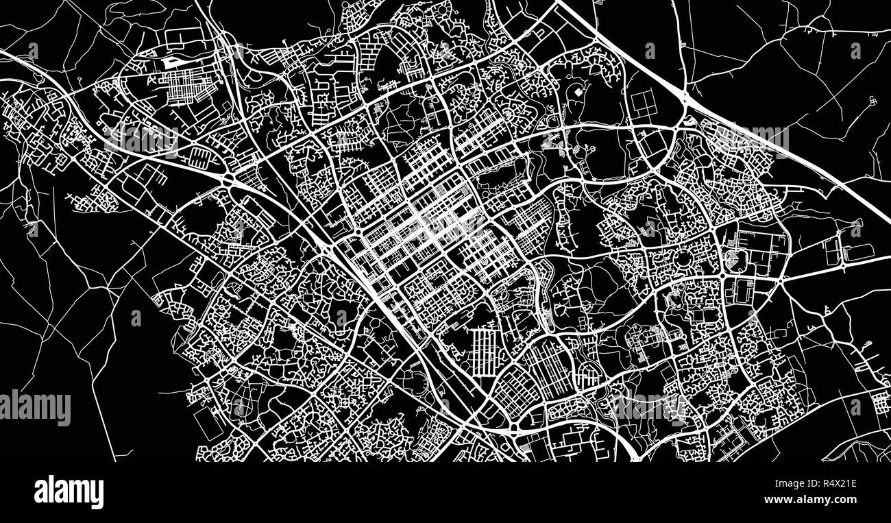 Milton keynes aerial Stock Vector Images Alamy